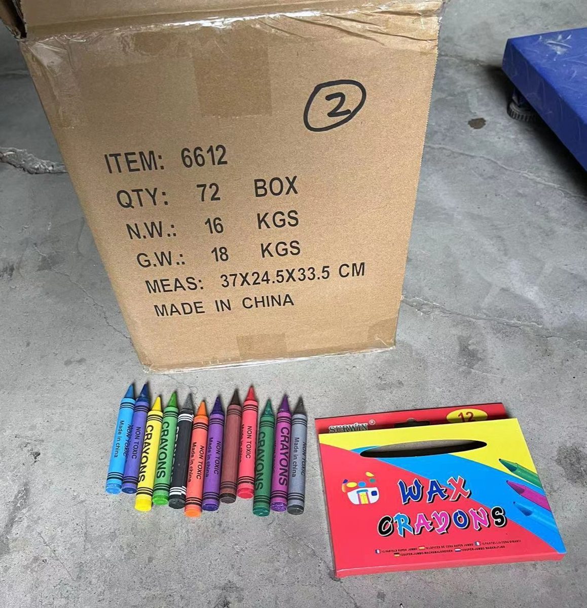 Wax Crayons — 12 Colours